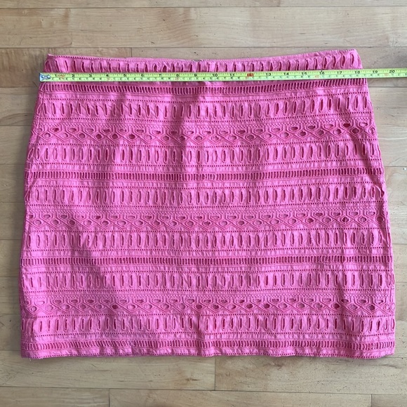 2/$20 Eyelet miniskirt coral pink cotton Gap size 12 - Picture 3 of 8